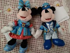 東京ディズニーシー15周年　ミッキー　ミニー　ぬいぐるみバッジセット