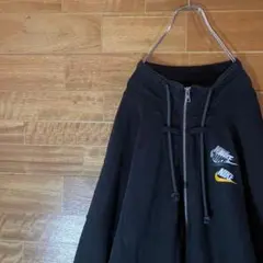 NIKE トラックジャケット　ジャージ　マルチロゴ　黒　ジップアップ　XXL