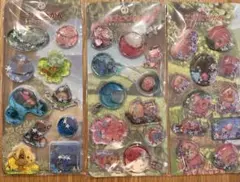 新品未使用　こびとづかん　キラリンウォーターシール　カプセルシール　3点セット