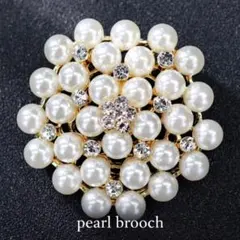 【SALE】ブローチ パールブローチ ゴールド 卒業式 入学式 フォーマル