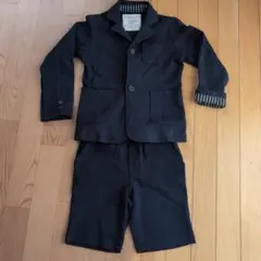 ネイビー スーツ・ブレザー 130cmシャツ・ ボウタイ付き