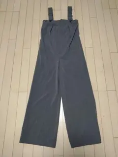 【本日発送】GU　ジーユー　タックサロペットパンツ　オーバーオール　グレー　S