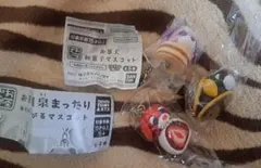 お茶犬 和菓子マスコット 温泉まったり マスコット セット