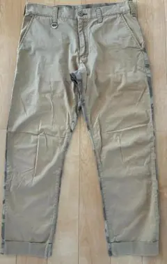 SOPHNET. クロップドパンツ ベージュ╳迷彩 Sサイズのサムネイル