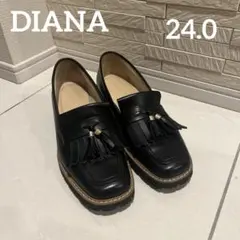 ダイアナ タッセル ローファー パンプス 24.0