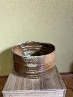 【茶道】【茶碗】茶色 木箱付き