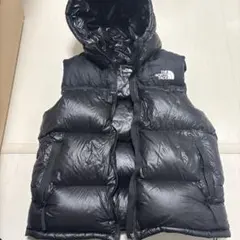 THE NORTH FACE フード付きダウンベスト L ブラック