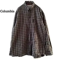 ✨１点物✨コロンビア ボタンダウン チェックシャツ 綿100% S