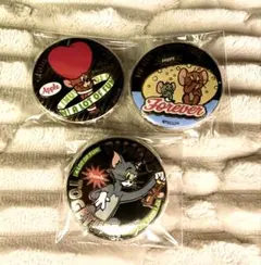 トムとジェリー バッジ 金バッジ　セット　トム　ジェリー　タフィー　ニブルス