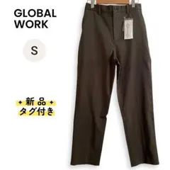 冬物セール❄️ 新品 グローバルワーク あったかスゴラク ストレッチパンツ カーキ
