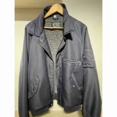 フリース裏地付きネイビージャケット