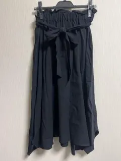 ネイビースカート　膝下丈83センチ　新品