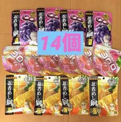 【グミ詰め合わせ】UHA味覚糖 ❤︎忍者めし鋼 ・コロロ ❤︎14個セットのサムネイル