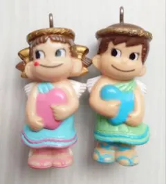 ペコ&ポコちゃん天使のストラップ 2体セット