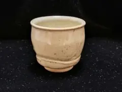 唐津焼　今岳窯　溝上秀次作 唐津焼 今岳窯 溝上藻風（秀次） 作 皮鯨 茶碗 無傷 共箱。