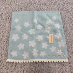 【未使用】JILL STUART 水色 花柄 タオルハンカチ