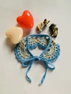 手編みわんちゃんねこちゃんケープ　ハンドメイド