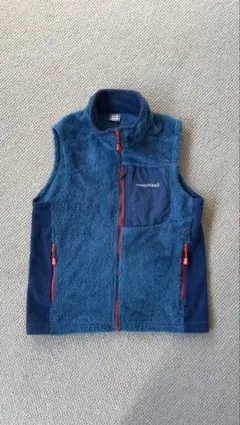 mont-bell フリースベスト140サイズ 青
