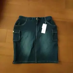 デニム風スカート