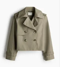 トレンチライクジャケット　カーキグリーン