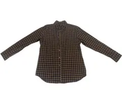 【美品】ユニクロ エクストラファインコットン ブロードチェックシャツ（長袖） M