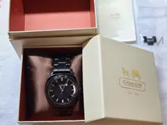 COACH メンズ 腕時計 ブラック クォーツ 箱付き！ コーチ ブランド127のサムネイル