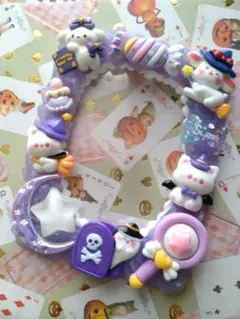 【再出品】硬質カードケース　トレカケース　ホイップデコ　ハロウィン　パープル①