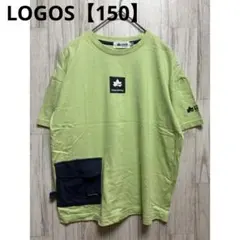 LOGOS ロゴス　半袖Tシャツ ポケット付き【150】ライトグリーン　ライム