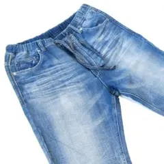 アズールバイマウジー ジョグデニム L W82 リペア加工 ストレッチ メンズ