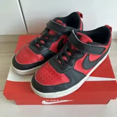 ナイキ（NIKE）ジュニア スニーカー コート ボロー ロー レッド　19cm