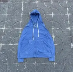 00s OLD GAP ジップパーカー 鬼フェード Y2K ブルー