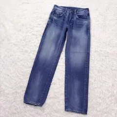 【cepo✨セポ】ダメージ加工 ストレートデニムパンツ Mのサムネイル