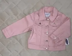【新品未使用タグ付】OLDNAVY デニムジャケット ピンク 90サイズ