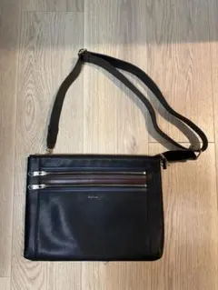 テ*ン様 未使用級 ポールスミス クラッチバッグ ショルダー 2way レザー