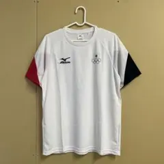 （Y）MIZUNO オリンピック 日本代表 JOC 公式ロゴ ポロシャツ 日本製