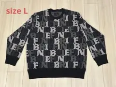 【最終値下げ】BRIEFING 総柄ニット　Lのサムネイル