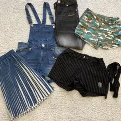 JENNI 140 ボトムス５点セット　スカートパンツ