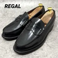 美品】REGAL リーガル〈J647〉タッセルローファー（25）革靴 黒 本革