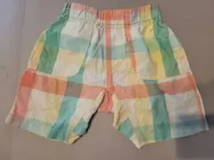 Love & Peace & Money チェック柄ショートパンツ 80のサムネイル