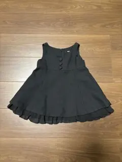 さらに値下げ！COMME CA ISM黒いフリル付きワンピース 90