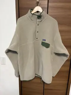 美品　Patagonia Synchilla フリース XL ベージュ/グリーン