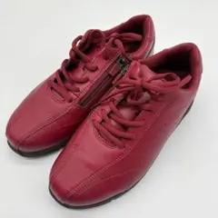 極美品✨ MIZUNO ウォーキングシューズ 赤 23cm サイドジップ 軽量のサムネイル