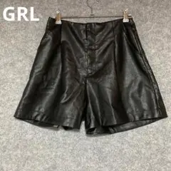 GRL 黒 レザー キュロットのサムネイル