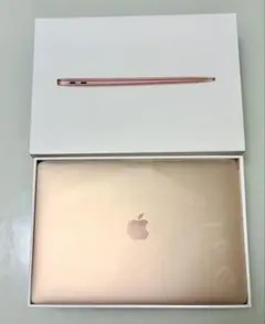 【美品】MacBook Air M1 ゴールド 本体 元箱付き MacBook Air 2020 ピンクゴールド M1 256GB 箱 充電ケーブル付｜Yahoo