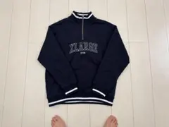 XLARGE ハーフジップ スウェット ネイビー