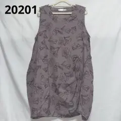 20201 花柄ノースリーブチュニック