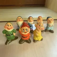 ディズニー白雪姫 7人の小人 陶器製置物セット 昭和レトロ - メルカリ