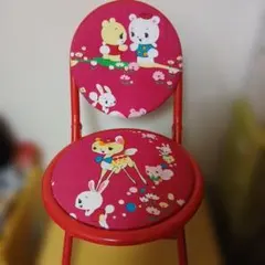 昭和レトロ 動物柄 子供用 折りたたみ椅子 - メルカリ