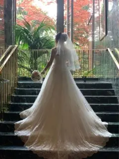 ホワイト ウェディングベール 約70cm