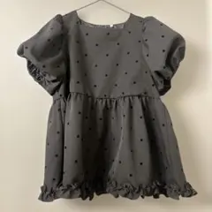 ドット柄 スクエアネック チュニックのサムネイル